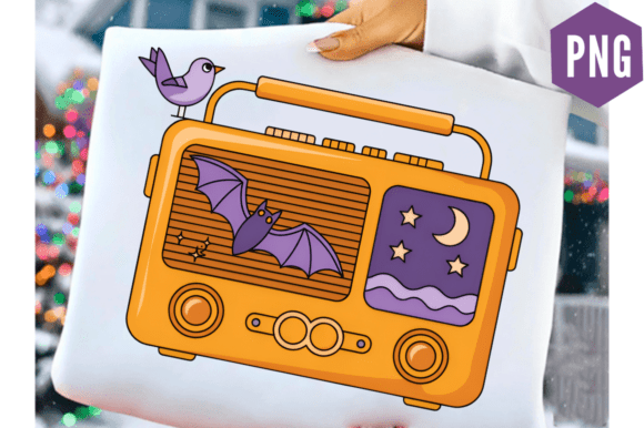 Download Summer Halloween Cute Colorful Radio PNG - Cute Collection