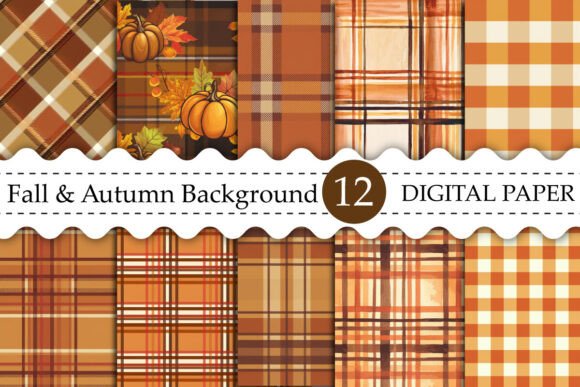 Download Fall &amp; Autumn Background Digital Paper - Premium Resources