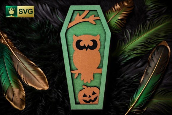 Download Halloween Coffin V4 | Cute Owl SVG 3D - Cute Collection