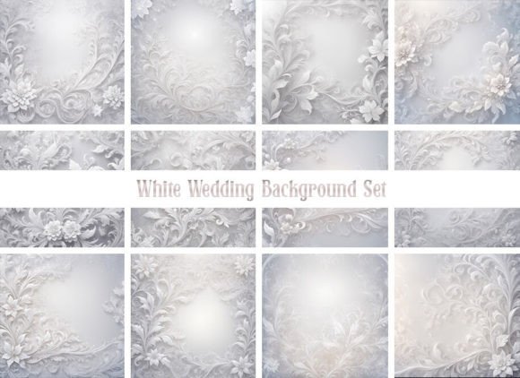 Download White Wedding Background Set - Background set Collection