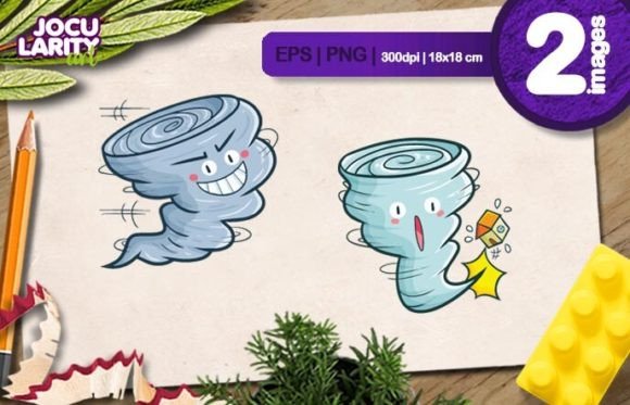 Download Cute Tornado Cartoon Character Vector - Cute Collection