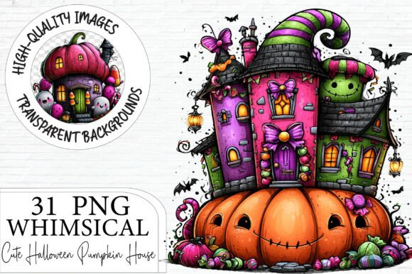 Download Cute Halloween Pumpkin House Clipart - Cute Collection