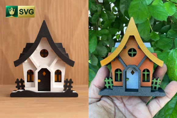 Download Cute Halloween House V2 | 3D Layered SVG - Cute Collection