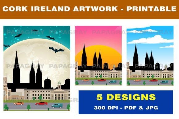 Download Cork Ireland Skyline - Printable Artwork - Printable art Collection