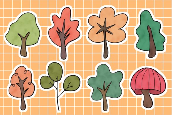 Download Cute Plant Stickers Scrapbook Supplies - Cute Collection