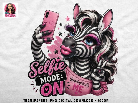 Download Selfie Mode on Zebra PNG | Cute Pet - Cute Collection