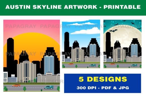 Download Austin Texas Skyline Printable Artwork - Printable art Collection